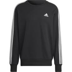 Adidas Jumpers on sale adidas Essentials French Terry 3-Stripes Sweatshirt - Black
