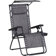 Adjustable Backrest Patio Chairs Garden & Outdoor Furniture OutSunny Zero Gravity Lounge Chair