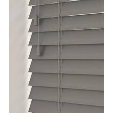 Grey Pleated Blinds Smooth 50mm Fine Grain Slatted