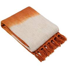 Orange Blankets Furn Yard Mizu Dip Dye Blankets Brown, Orange
