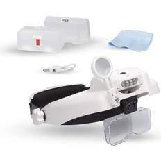 Magnifiers & Loupes LightCraft Professional LED Headband Magnifier With Bi-Plate Magnification & Loupe