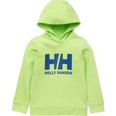 Organic Cotton Hoodies Helly Hansen Kid's Logo Hoodie - Sharp Green (40453-395)