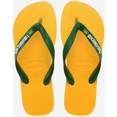Yellow Flip-Flops Havaianas Flip Flops Brasil Logo