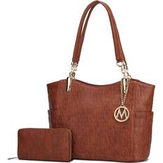 Gold Totes & Shopping Bags MKF Collection Allison 2 PCS Tote Handbag & Wallet by Mia K