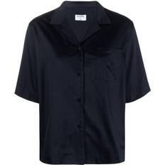 Filippa K Women Tops Filippa K Navy Cotton Shirt 8922 Night Blue