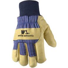 Men - Purple Gloves & Mittens Wells Lamont Leather Palm Gloves Tan