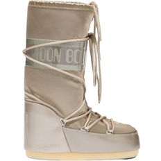 Beige High Boots Moon Boot Icon Glance - Platinum