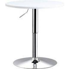 White Bar Tables Homcom Φ60cm Bar Table