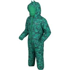 Regatta Kids Water-repellent Penrose Puddle Suit Jelly Bean Camo, 48-60
