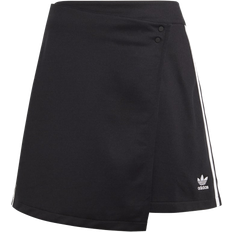 Adidas Cotton Skirts adidas Adicolor Classics 3-Stripes Short Wrapping Skirt - Black