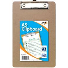 Brown Desktop Organizers & Storage Tiger Masonite Hardboard Clipboard A5