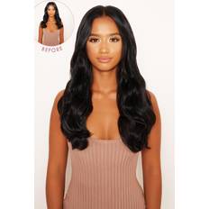 Extensions & Wigs Lullabellz Thick Curly Clip In Hair Extensions 16 inch Natural Black