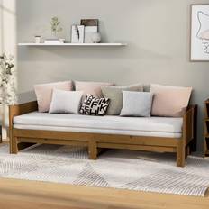 vidaXL Pull-out Day Bed Honey Sofa