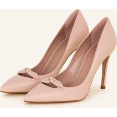 Ted Baker Heels & Pumps Ted Baker Womens Dusky-pink Teliah Bow-embellished Leather Courts Eur Women