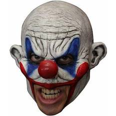 Wild West Masks Angry clown chinless head mask with chinstrap latex horror halloween
