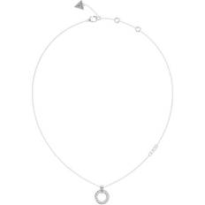 Guess Necklaces Guess Circle Lights 16-18''Pave Circle Necklace UBN03159RH