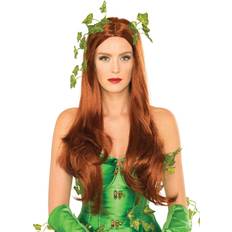 Red Long Wigs Women's deluxe poison ivy wig