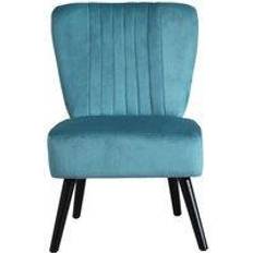 Neo Teal Crushed Velvet Shell Kitchen Chair
