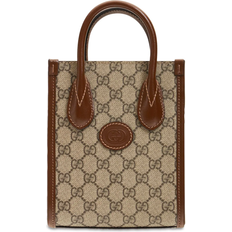 Gucci Totes & Shopping Bags Gucci Gg Supreme Shoulder Bag Beige 01