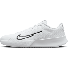 Nike White Racket Sport Shoes Nike Men's Court Vapor Hard Court Tennis Shoes in White, DV2018-100 White