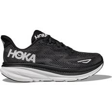 Hoka Black - Women Running Shoes Hoka Clifton 9 Wide W - Black/White