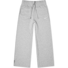 S - Slit Trousers Nike Sportswear Phoenix Fleece Women's High-Waisted Wide-Leg Sweatpants - Dark Grey Heather/Sail