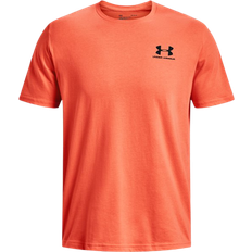 Under Armour Men's Sportstyle Left Chest Short Sleeve Shirt - Frosted Orange/Black
