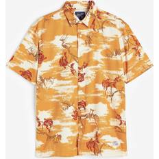 Superdry Tops Superdry Vintage Hawaiian S/s Shirt Yellow Clouds, Freizeithemden in Größe