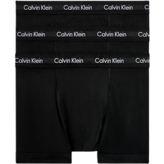 Calvin Klein Cotton Underwear Calvin Klein Cotton Stretch Trunks 3-pack - Black Wb