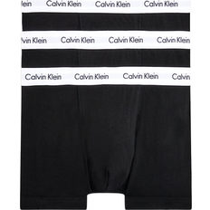 Christmas Jumpers - Men Clothing Calvin Klein Cotton Stretch Trunks 3-pack - Black