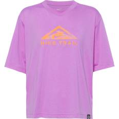 Nike Sportswear Garment - Women Tops Nike Trail T-Shirt Dark Pink, Dark Pink, Xl, Women