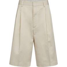Filippa K Women Trousers & Shorts Filippa K Off-White Relaxed Shorts Bone White/White Pin
