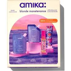 Multicoloured Gift Boxes & Sets Amika Mini Bust your Brass Purple Shampoo & Conditioner