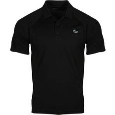 Lacoste Sportswear Garment Polo Shirts Lacoste Men's SPORT Breathable Abrasion-Resistant Interlock Polo Shirt - Black