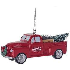 Kurt Adler Holiday Ornaments Red Coca-Cola Red Truck Figurine