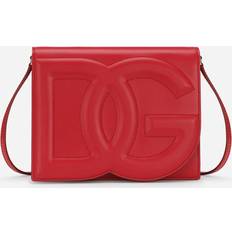 Red Crossbody Bags Dolce & Gabbana Calfskin DG Logo crossbody bag