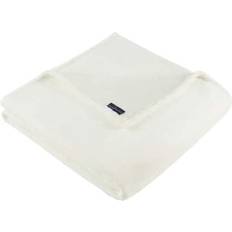 French Connection Plush Blankets White (177.8x127cm)