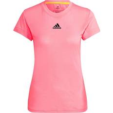 adidas Womens T-Shirt Short Sleeve Freelift Tee, Beam Pink, HP0728