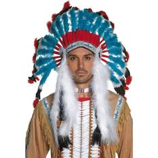 Smiffys Native american inspired headdress, blue