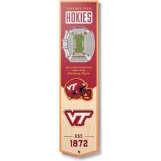 YouTheFan Virginia Tech Hokies 8'' x 32'' 3D StadiumView Banner