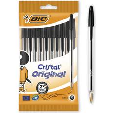 Black Ballpoint Pens Bic Cristal Original Ballpoint Pens Black 10-pack