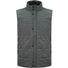 Hackett London sleeveless zip up grey mens warm vest hm402314 987