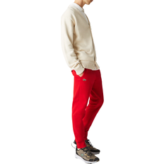 Red Trousers Lacoste Men's Sport Fleece Tennis Sweatpants - Red