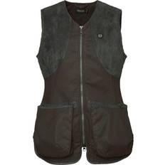 Chevalier Hunting Clothing Chevalier Women's Vintage Dogsport Vest, 44W, Leather Brown