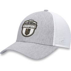 Fanatics Men's Branded Gray/White Vegas Golden Knights 2023 Western Conference Champions Locker Room Trucker Adjustable Hat