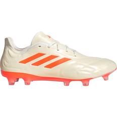 Unisex - White Football Shoes adidas Copa Pure.1 Firm Ground - Off White/Team Solar Orange