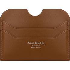 Acne Studios Camel Brown Elma Large Leather Card Holder 1