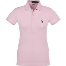 L - Women Polo Shirts on sale Polo Ralph Lauren Slim Fit Stretch Shirt Woman shirt Light pink Cotton, Elastane Pink