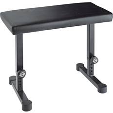 Piano stool height adjustable König & Meyer K&M 14085 Keyboard Piano Bench, 16.929-25.59" Adjustable Height, Black Leather
