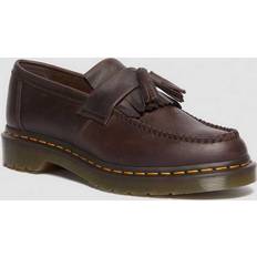 Dr. Martens Men Low Shoes Dr. Martens Men's Adrian Crazy Horse Leather Tassel Loafers in Brown